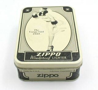 Zippo Commemorative The Varga Girl 1935 Lighter & Tin And Red Seal No Res 84