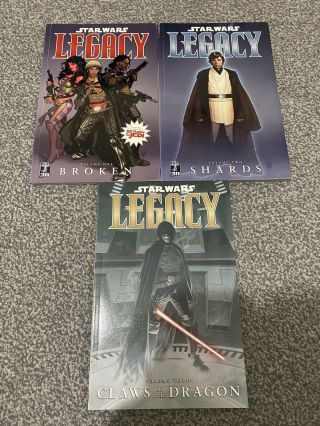 Dark Horse Comics - Star Wars : Legacy Volumes 1,  2,  3 - Out Of Print