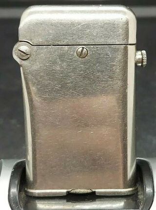 1920s - 30s Thorens Swiss Automatic Chrome Lighter Pat Pend Needs Wick