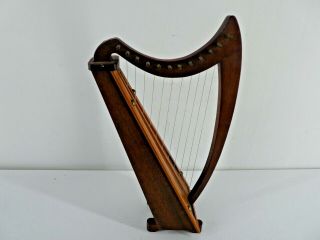 Vintage Reuge Music Box Harp Playing Grace (b24)