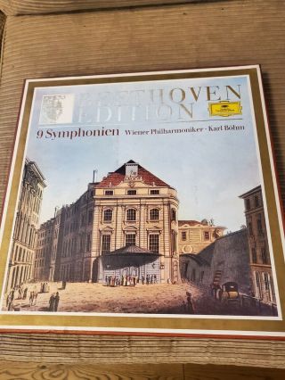 Beethoven Edition,  9 Symphonien,  Wiener Phil.  Karl Bohm 8 Lp Box Set,  Dgg.