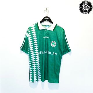 1995/96 Panathinaikos Vintage Adidas Champions League Home Football Shirt (l)