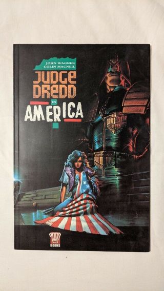 Judge Dredd: America - Signed By John Wagner,  Colin Macneil In 1991 - Vf/nm