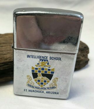 1998 Ft.  Huachuca Arizona Intelligence School Zippo Lighter Smoking Accessory