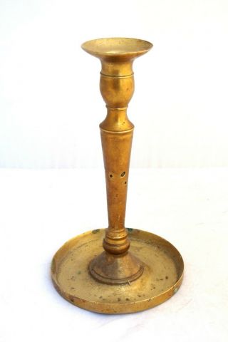 Antique Brass French Candlestick Candelabra Candle Holder 19c