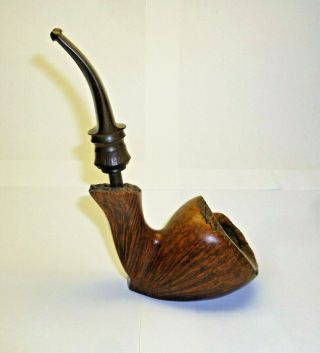 Vtg Preben Holm Crown Smoking Pipe Hand Made Denmark Briar Tobacco