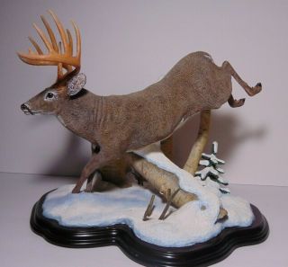 Rare Danbury Buck Of A Lifetime Retired Wildlife Deer Sculpture Nick Bibby