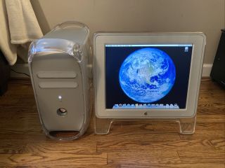 Vintage Apple Power Mac G4 Quicksilver M8493 Dual 1.  0ghz 1 Gb Ram Studio Display