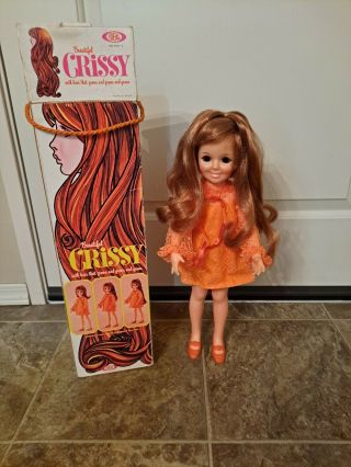 Vintage 1969 Ideal Crissy Doll Hair Grows Box And
