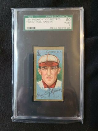 1911 T205 Arnold Hauser Sgc 50 1911 Piedmont Check Out My Other Listings