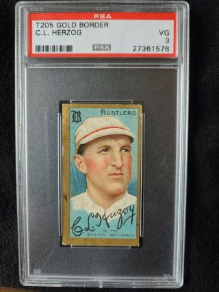 1911 T205 C.  L.  Herzog Psa 3 Polar Bear Check Out My Other Listings