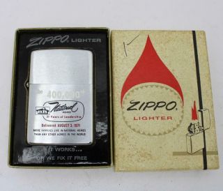 Vintage 1971 Zippo Lighter National Homes 400,  000th Home Near