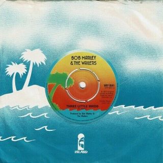 Bob Marley And The Wailers Three Little Birds Vinyl Record 7 Inch Island & 1980
