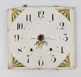 Seth Thomas Pillar & Scroll Woodworks Shelf Clock Wooden Dial @ 1820s