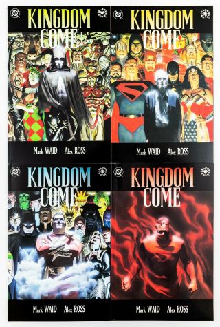 Kingdom Come 1 - 4 Complete Set (1996 Dc) By Mark Waid & Alex Ross Unread Nm