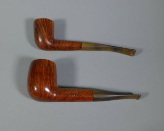 Two Vintage Blakemar Briars Straight Grain Pipes Numbered