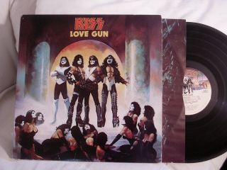 Kiss " Love Gun " 12 " Lp Casablanca Nblp - 7057 Ex/ex Inner 1st Press 1977