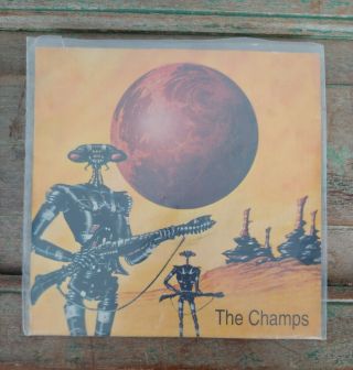 The Fucking Champs Vinyl Metal Rock Some Swords Galaxia 45 Record 7 " Santa Cruz