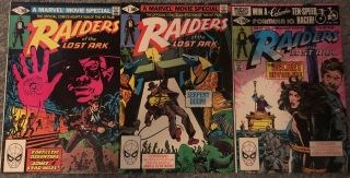 Indiana Jones And The Raiders Of The Lost Ark 1 - 3 Marvel 1981 Limited Series