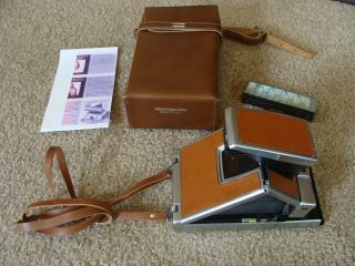 Vintage Polaroid Sx - 70 Land Camera Alpha 1 Leather W Case
