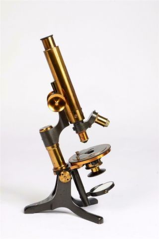 Vintage C1900 " Ross  Eclipse " Petrological Brass Microscope 1943
