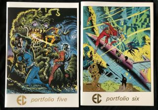 Russ Cochran Ec Comics Portfolio 5 (1974) And 6 (1977) One Owner