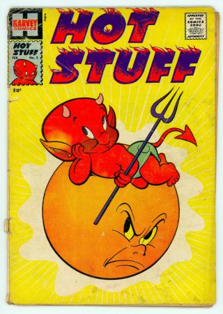 Jerry Weist Estate: 2 Hot Stuff Comics (harvey 1958 - 60) No Res