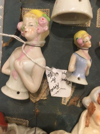 Antique German Hertwig Half Doll Dealer’s Samples Of 13 Upper Bodies Etc. 5
