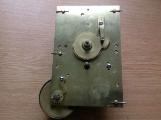 Antique Fusee Clock Movement 6x4 " Spare Part Looks And Complete