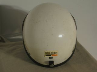 Vintage Harley Davidson Half Shell Helmet W/tinted Bubble Shield,  Size Medium,  Guc