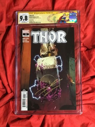 Cgc Ss 9.  8 Thor 3 5th Printing Nic Klein Variant Signed By Donny Cates Marvel