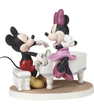 Precious Moments Disney Mickey Minnie Our Love Is A Sweet Melody Musical 173704