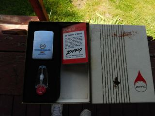1962 25th Ann Mpc Modern Plastics Zippo Cigarette Lighter Unfired W/box