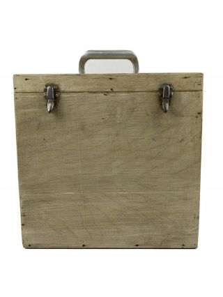 Vintage Handmade Wood Artist Paint Box Storage Case Unique Design Drawers