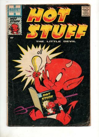 Hot Stuff,  The Little Devil 12 1959 1st Print Fn - 10c Infinity Cov Stumbo Harvey