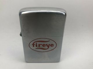 Vintage Fireye 1955 - 56 Zippo Lighter