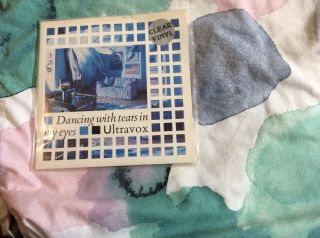 Ultravox Dancing With Tears In My Eyes 7” Clear Vinyl Gatefold Storybook