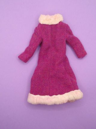 Vintage Barbie Francie Japanese - Tweed Coat Purple Violet 2