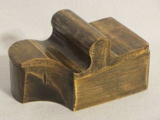 Vintage Unique Hand Made Wood Jewelry Trinket Box With Lid
