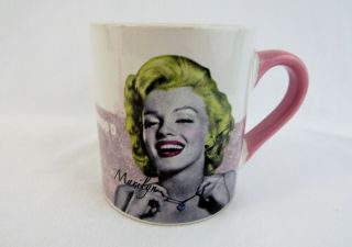 Marilyn Monroe Ceramic Mug Coffee Cup Black & White Pink