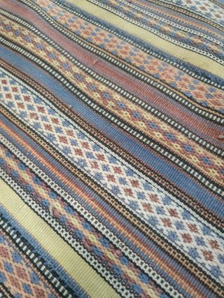 Vintage Handmade Killim Azerbaijan Cotton Jajim Kilim Flat Weave