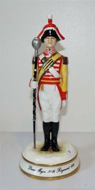 Michael Sutty Porcelain Military Figure Drum Major 34th Regiment 1811