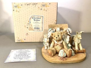Enesco Cherished Teddies Christopher " Old Friends Are The Best Friends " 950483