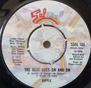 Ripple - The Beat Goes On 7 " Single
