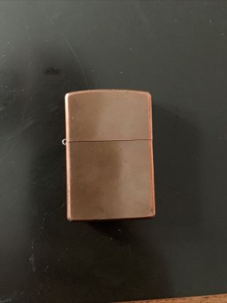 Zippo 2003 D Solid Copper Lighter Marked