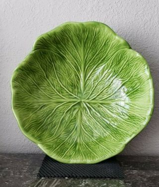 Vintage 1979 Hcm Holland Ceramic Mold Cabbage Lettuce Leaf Salad Serving Bowl