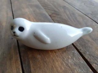 Rare Gustavsberg Lisa Larson Porcelain Seal Figurine Home Decoration