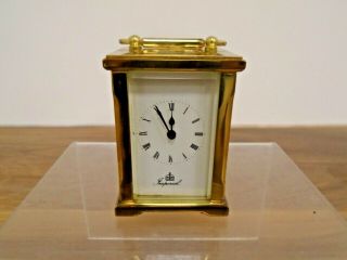 Imperial Of London Brass Carriage Clock 11 Jewels Unsure If