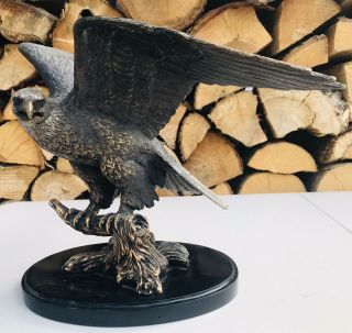 " Freedom Is Not " Limited Edition Eagle On Branch Sculpture,  Friends Of Nra