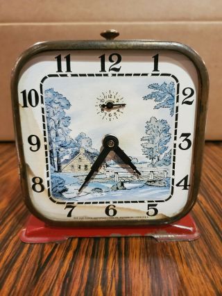 Lux Clock Manufacturing Co.  Alarm Clock,  Not,  Glass,  Vintage